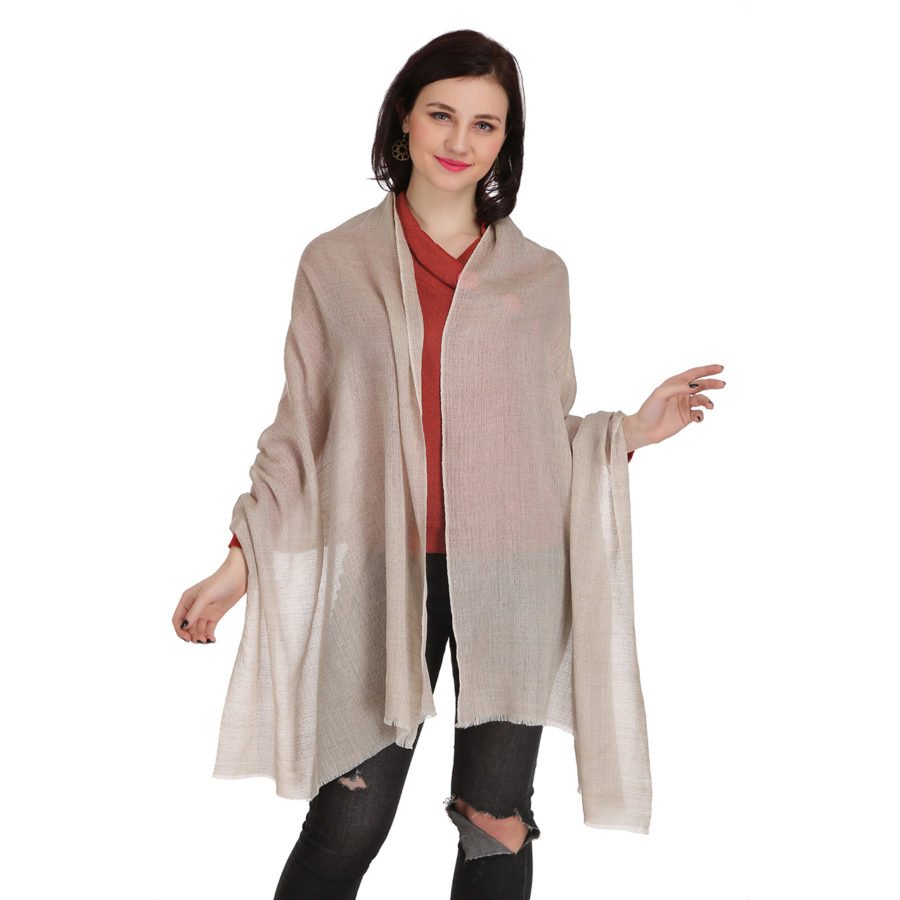 Plain colours cashmere pashmina scarf